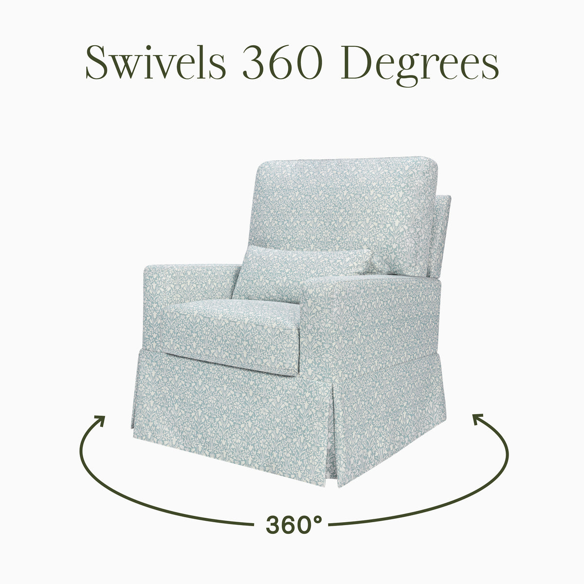 Morris & Co. Crawford Pillowback Comfort Swivel Glider