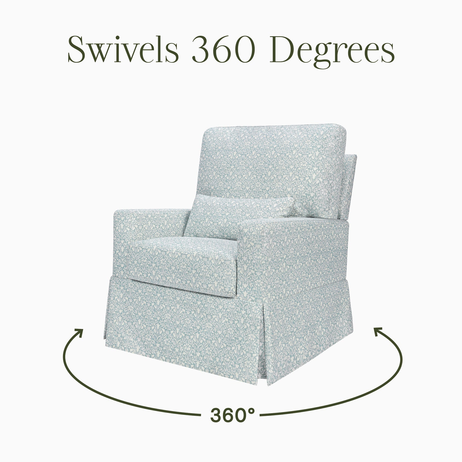 Morris & Co. Crawford Pillowback Comfort Swivel Glider