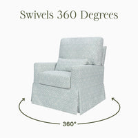 Morris & Co. Crawford Pillowback Comfort Swivel Glider