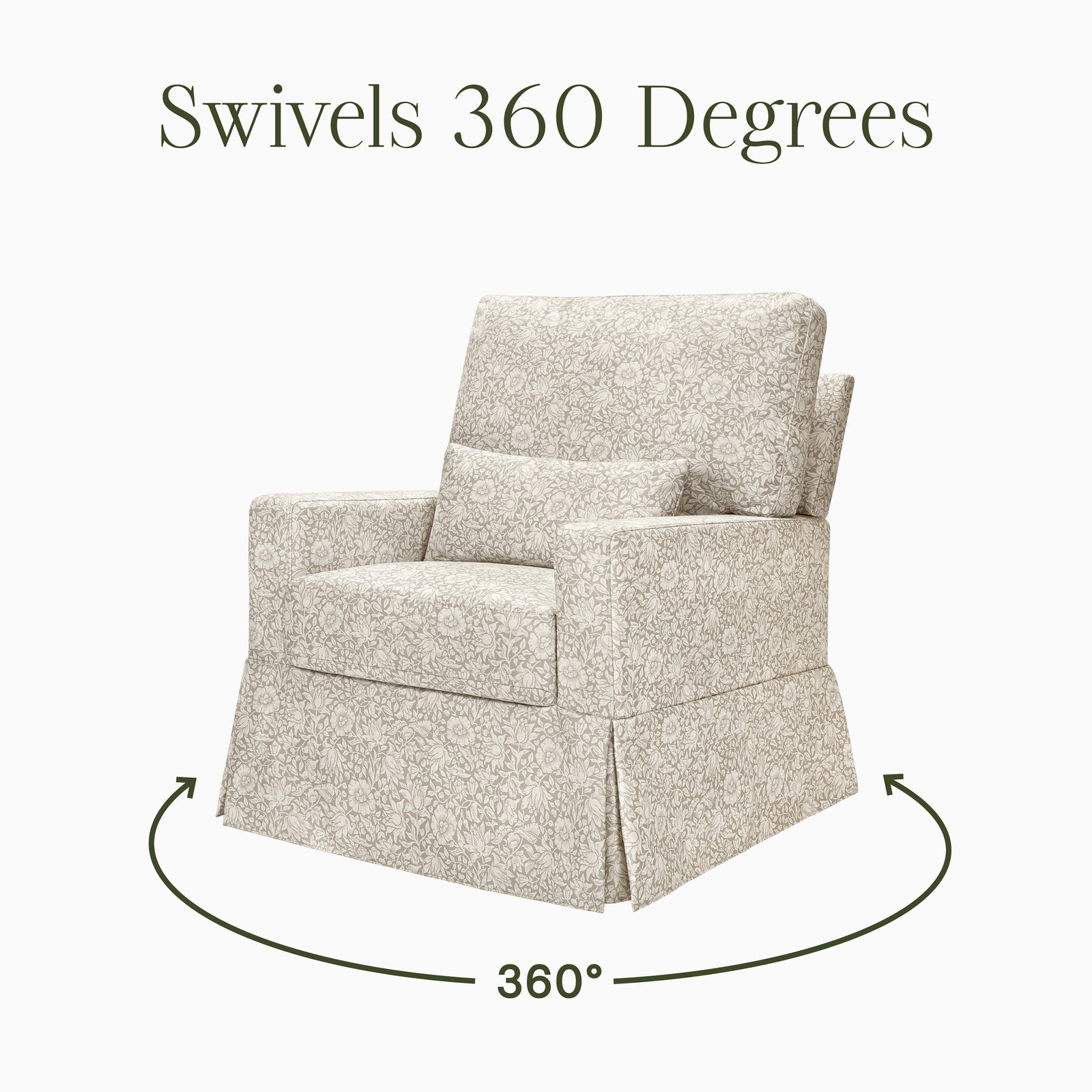 Morris & Co. Crawford Pillowback Comfort Swivel Glider