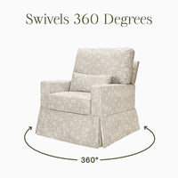Morris & Co. Crawford Pillowback Comfort Swivel Glider