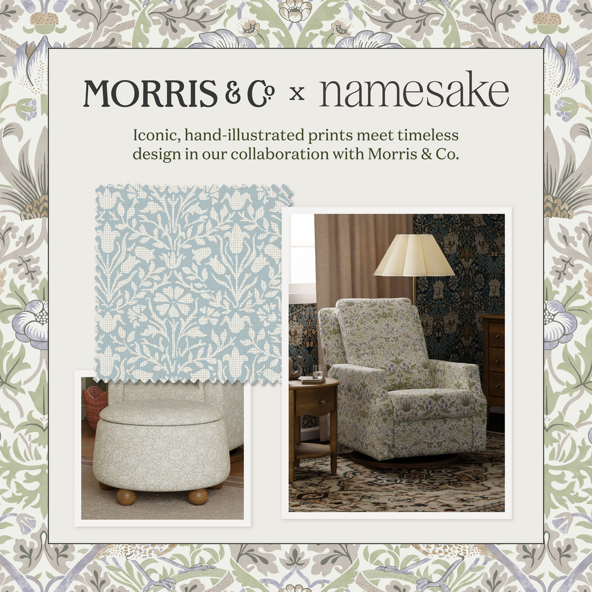 Morris & Co. Crawford Pillowback Comfort Swivel Glider