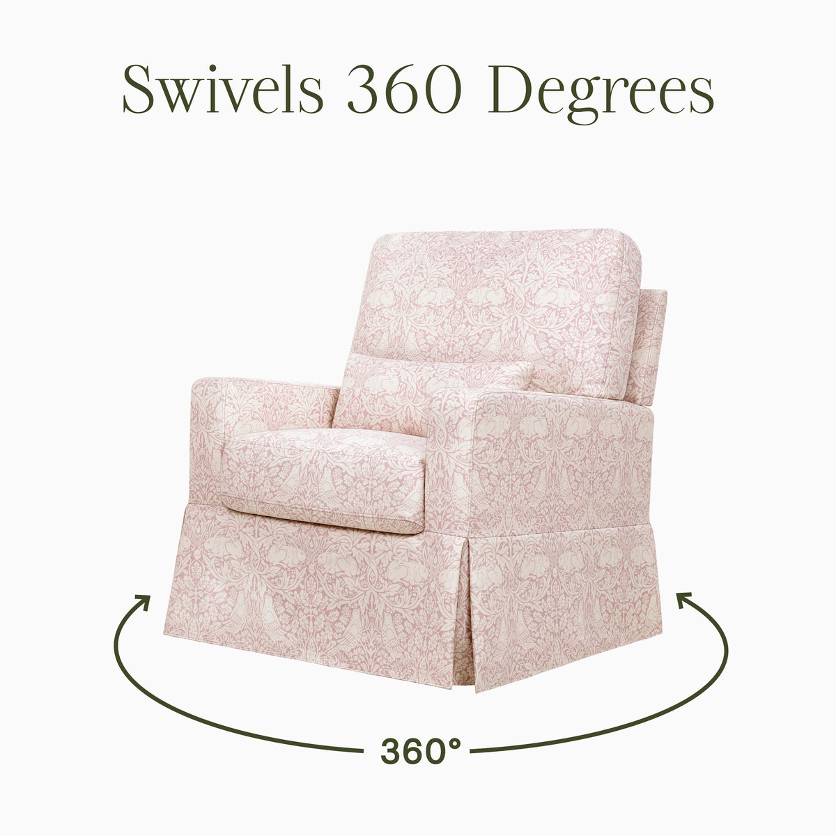 Morris & Co. Crawford Pillowback Comfort Swivel Glider