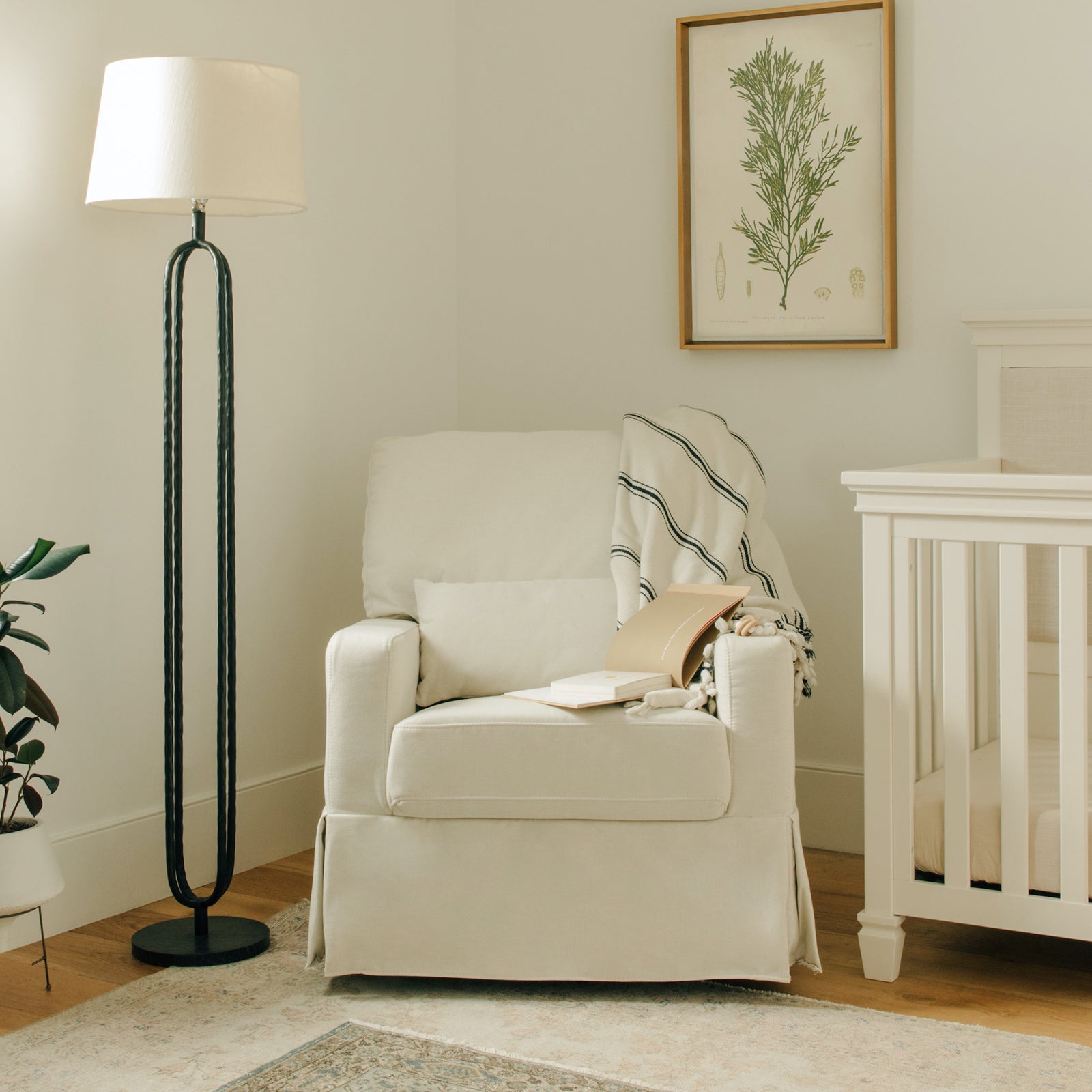 Crawford Pillowback Comfort Swivel Glider | Eco-Performance Fabric