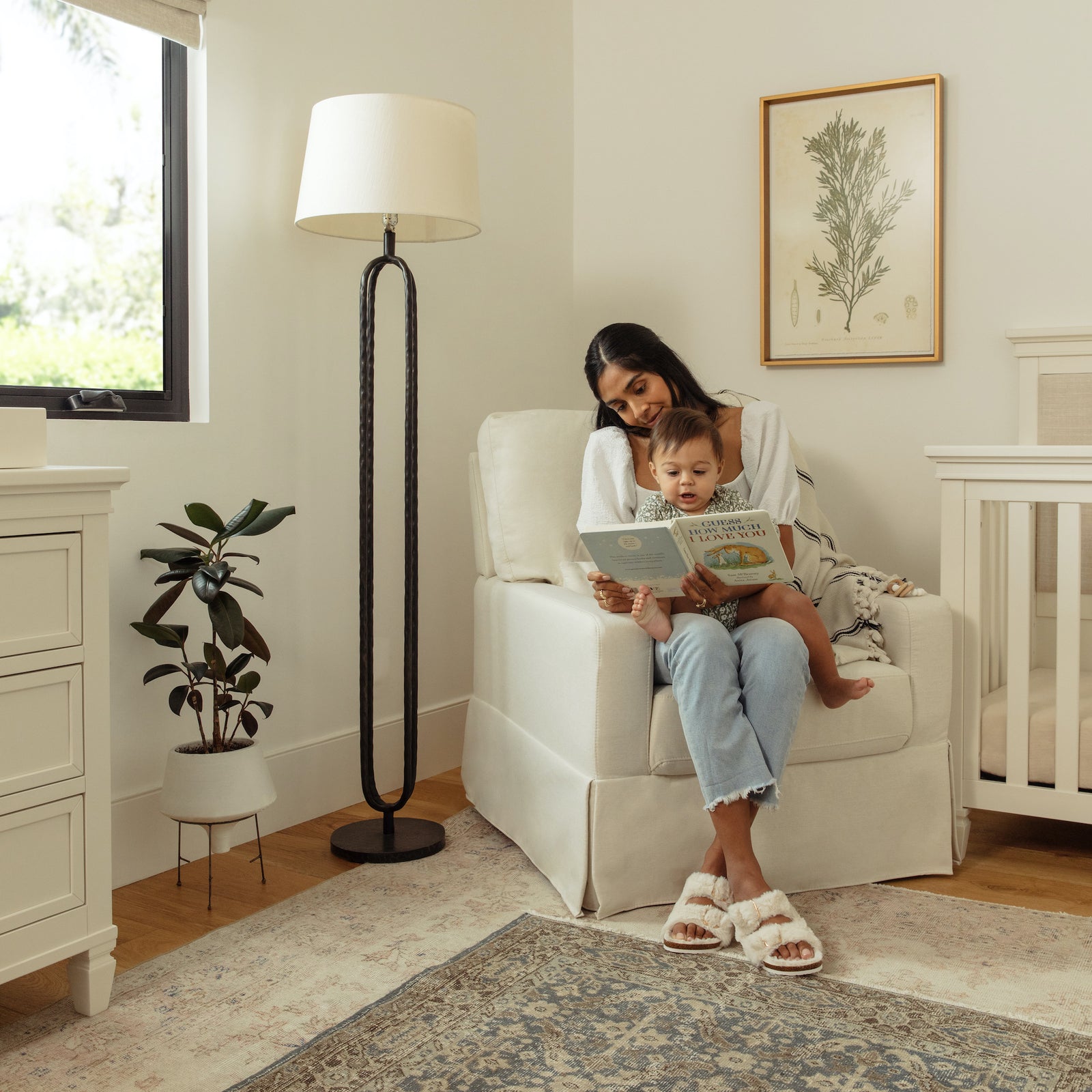Crawford Pillowback Comfort Swivel Glider | Eco-Performance Fabric