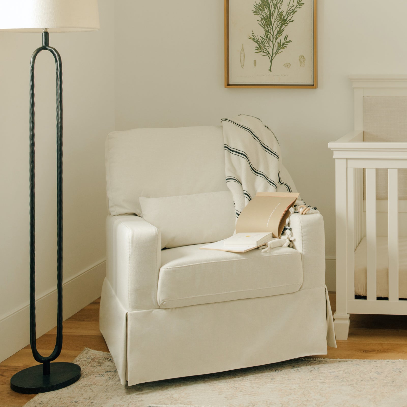 Crawford Pillowback Comfort Swivel Glider | Eco-Performance Fabric