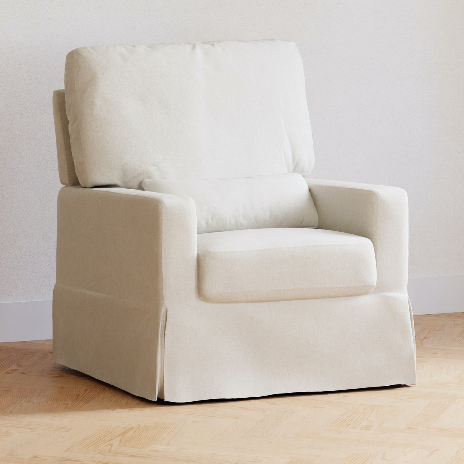 Crawford Pillowback Comfort Swivel Glider | Eco-Performance Fabric