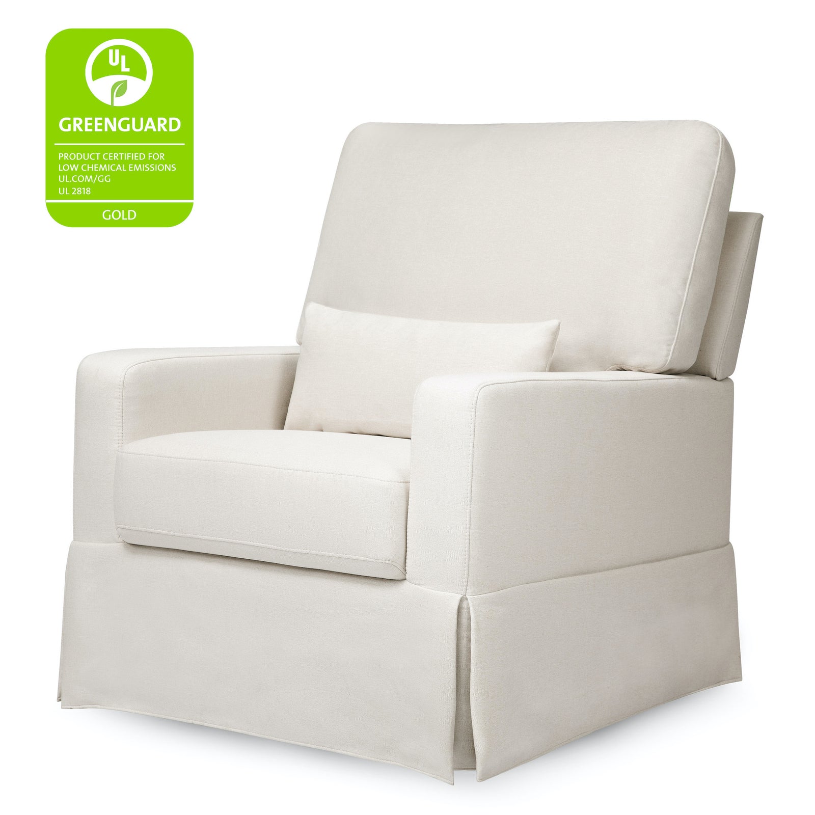 Crawford Pillowback Comfort Swivel Glider | Eco-Performance Fabric