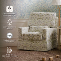 Morris & Co. Crawford Pillowback Comfort Swivel Glider