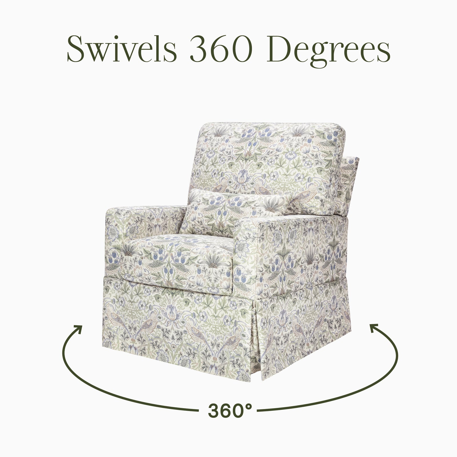 Morris & Co. Crawford Pillowback Comfort Swivel Glider