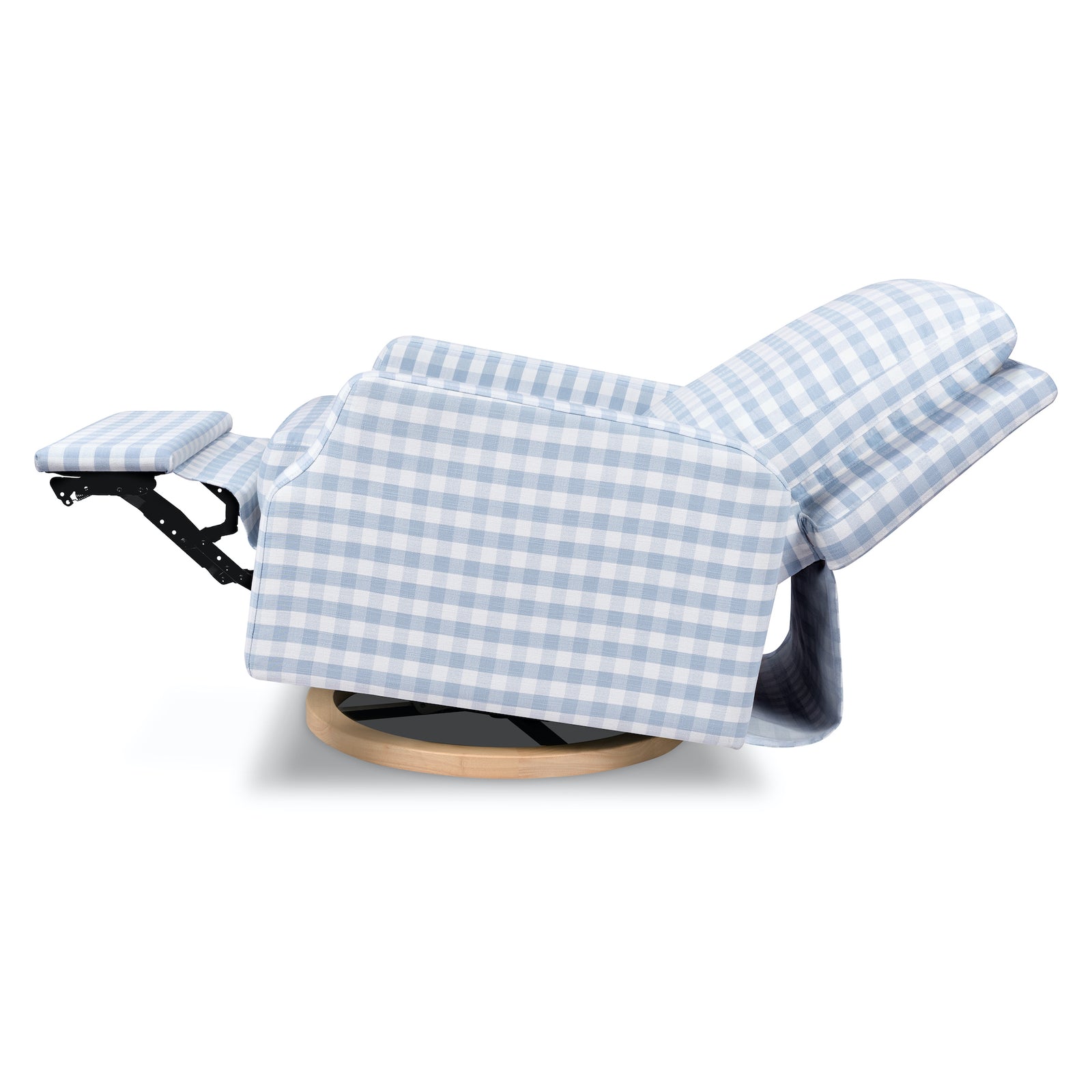 Crewe Electronic Recliner + Swivel Glider | Gingham