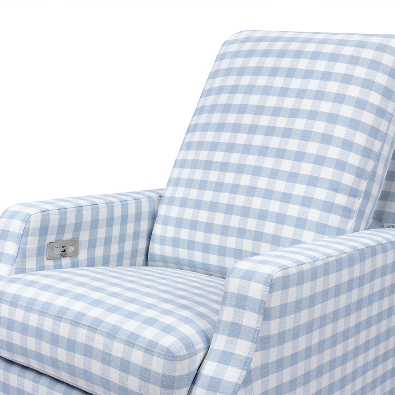 Crewe Electronic Recliner + Swivel Glider - Gingham