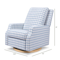 Crewe Electronic Recliner + Swivel Glider | Gingham