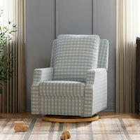 Crewe Electronic Recliner + Swivel Glider | Gingham