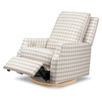 Crewe Electronic Recliner + Swivel Glider - Gingham