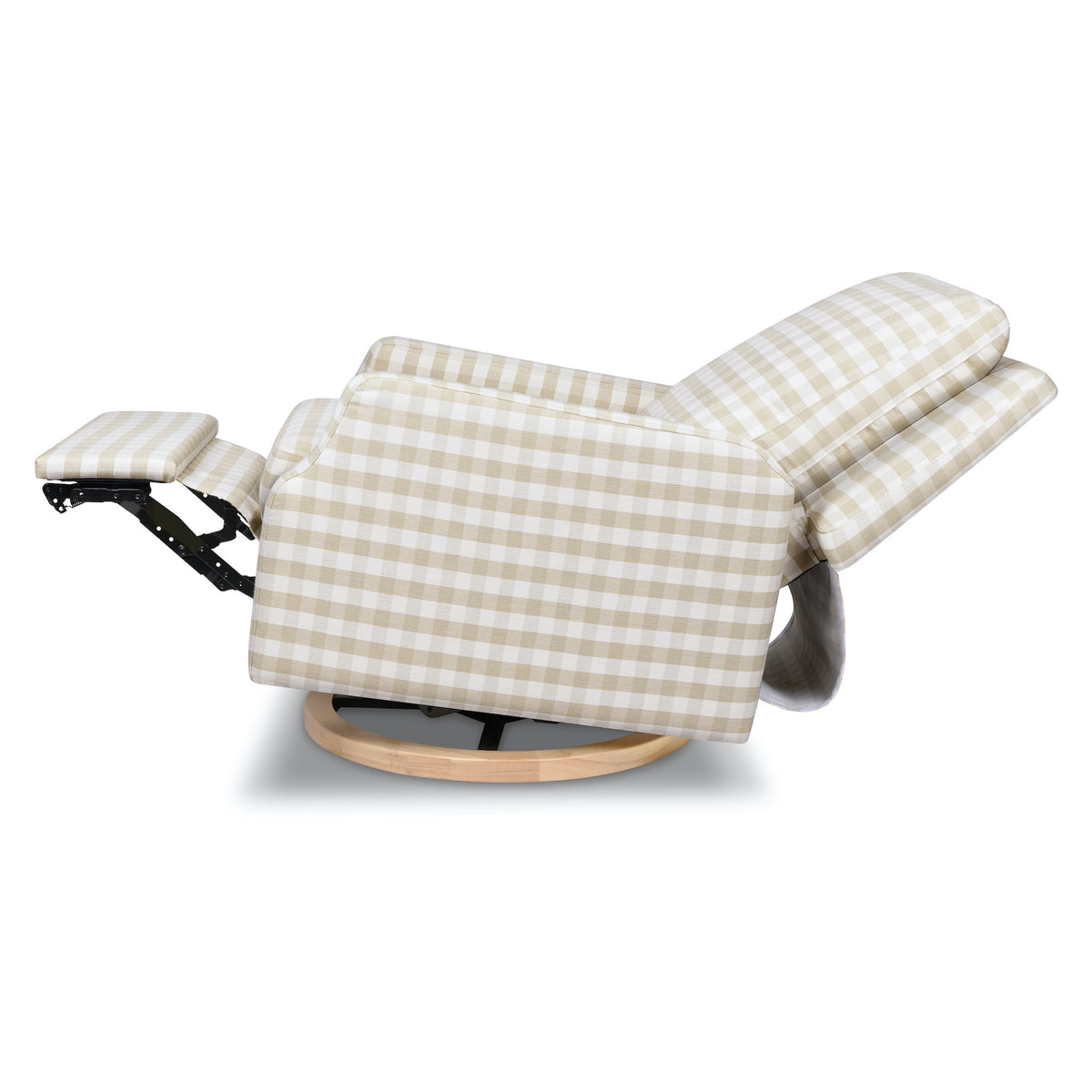 Crewe Electronic Recliner + Swivel Glider - Gingham