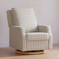 Crewe Electronic Recliner + Swivel Glider - Gingham