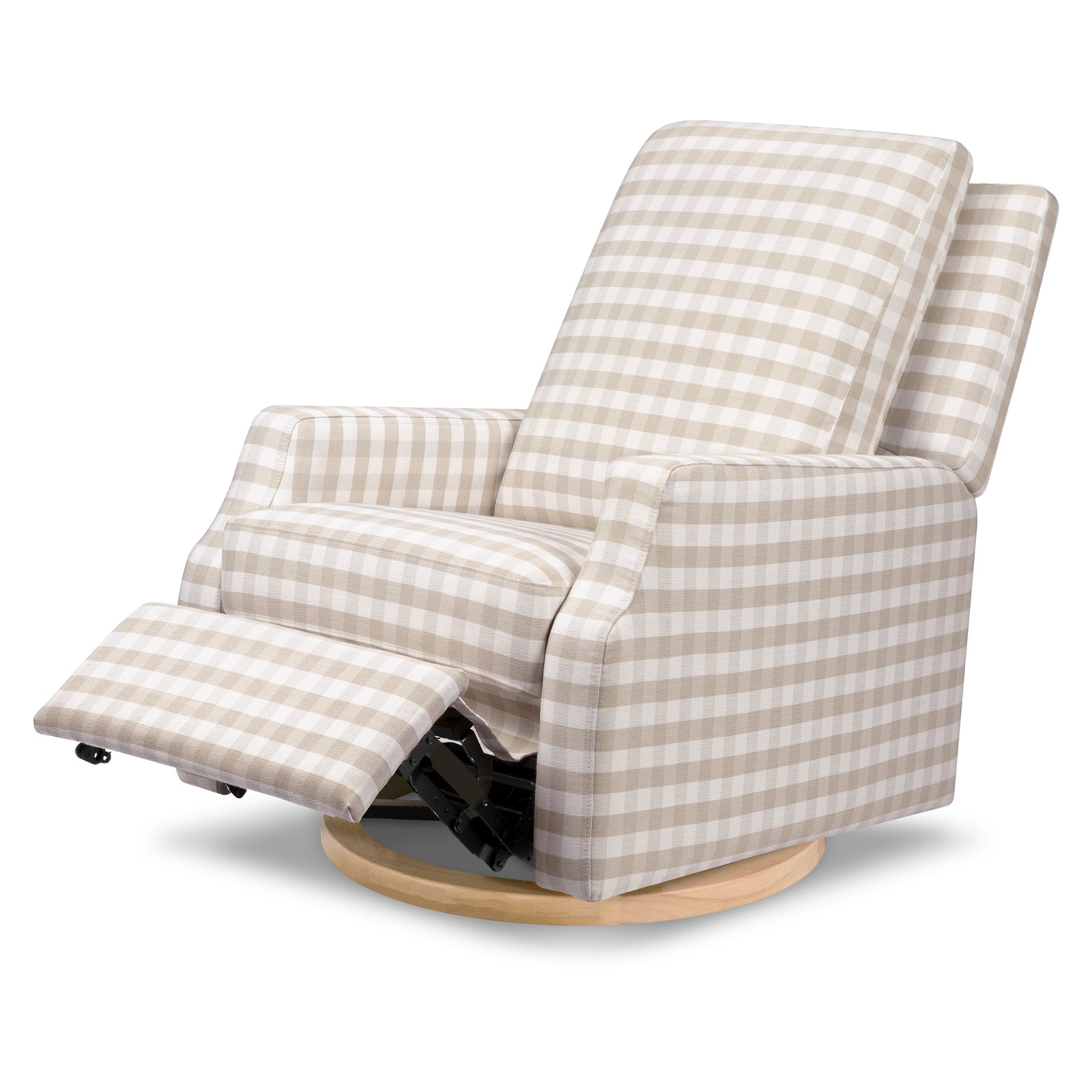 Crewe Electronic Recliner + Swivel Glider | Gingham