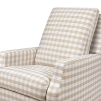Crewe Electronic Recliner + Swivel Glider | Gingham