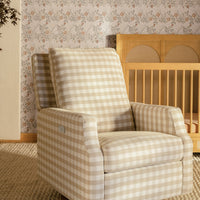 Crewe Electronic Recliner + Swivel Glider | Gingham