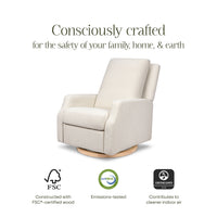 Crewe Electronic Recliner + Swivel Glider | Ivory Boucle