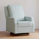 Bellflowers in Powdered Blue Performance Eco-Weave with Dark Wood Base
