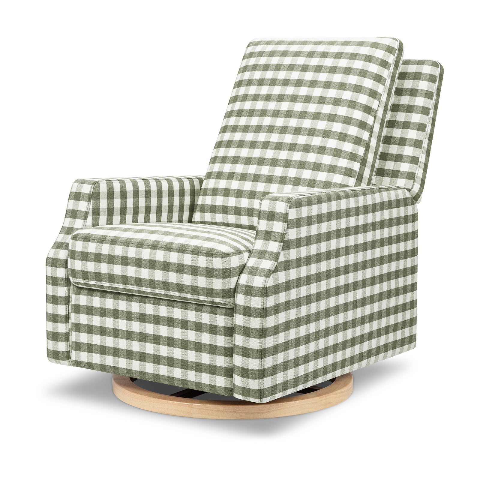 Crewe Recliner + Swivel Glider | Gingham