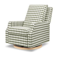 Crewe Recliner + Swivel Glider | Gingham
