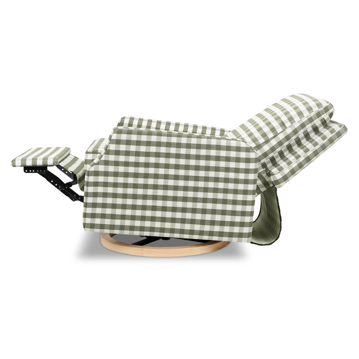 Crewe Recliner + Swivel Glider | Gingham