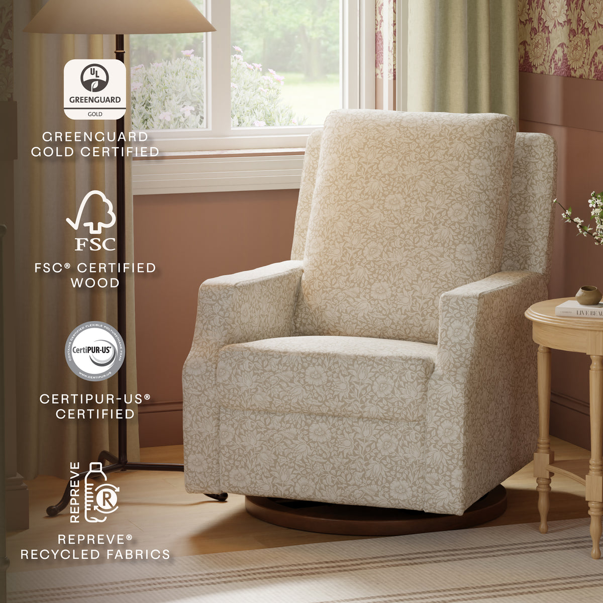 Morris & Co. x Namesake Crewe Recliner + Swivel Glider