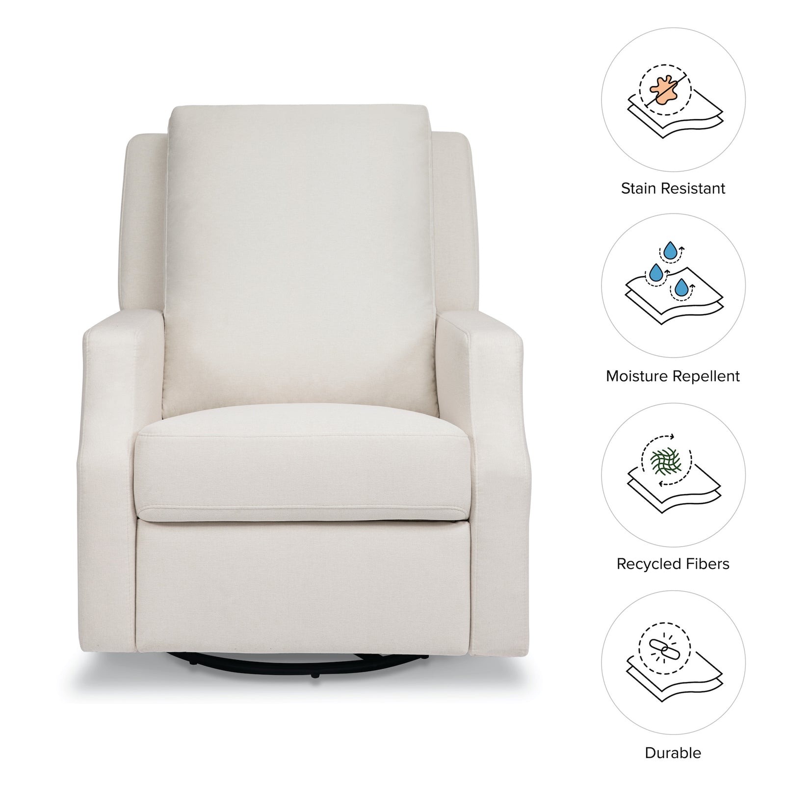 Crewe Recliner + Swivel Glider | Eco-Performance Fabric