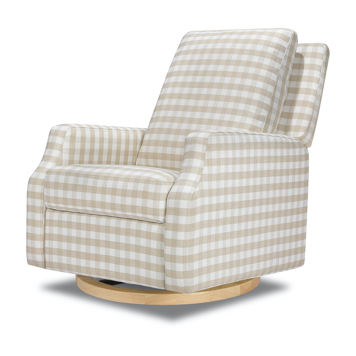 Crewe Recliner + Swivel Glider | Gingham