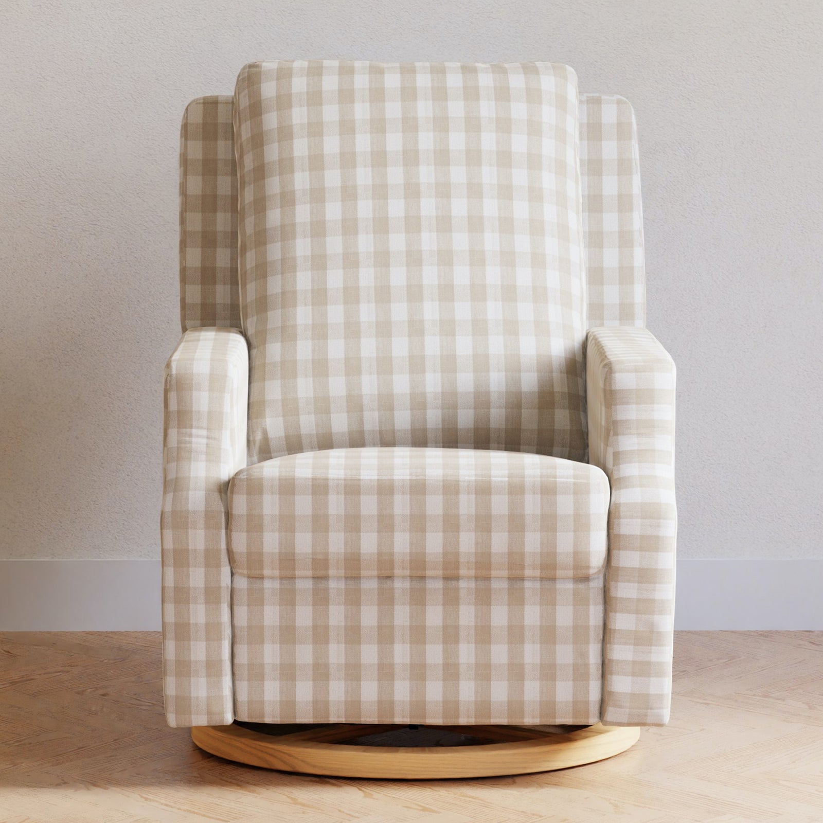 Crewe Recliner + Swivel Glider | Gingham
