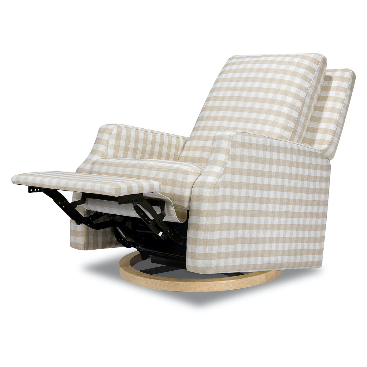 Crewe Recliner + Swivel Glider | Gingham