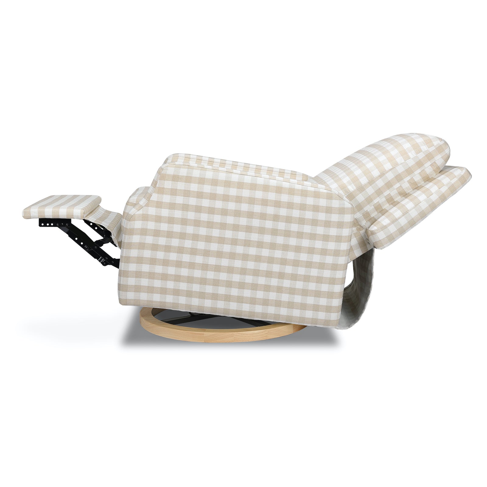 Crewe Recliner + Swivel Glider | Gingham