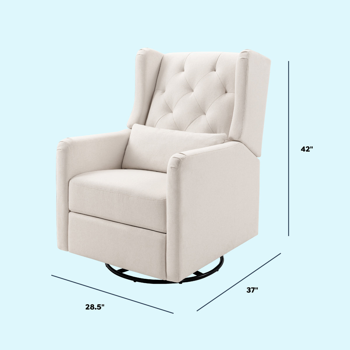 Everly Recliner and Swivel Glider in Eco-Performance Fabric