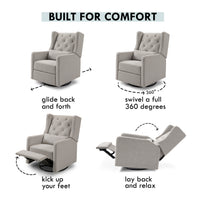 Everly Recliner and Swivel Glider in Eco-Performance Fabric