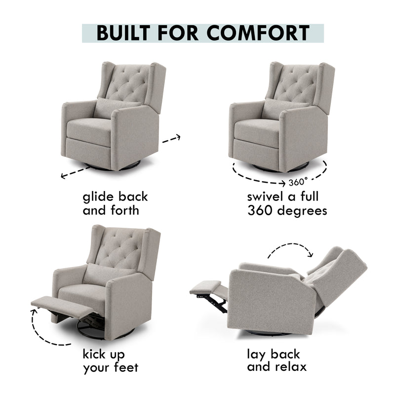 Everly Recliner and Swivel Glider in Eco-Performance Fabric