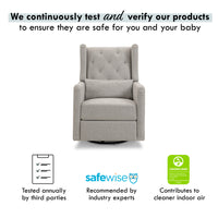 Everly Recliner and Swivel Glider in Eco-Performance Fabric