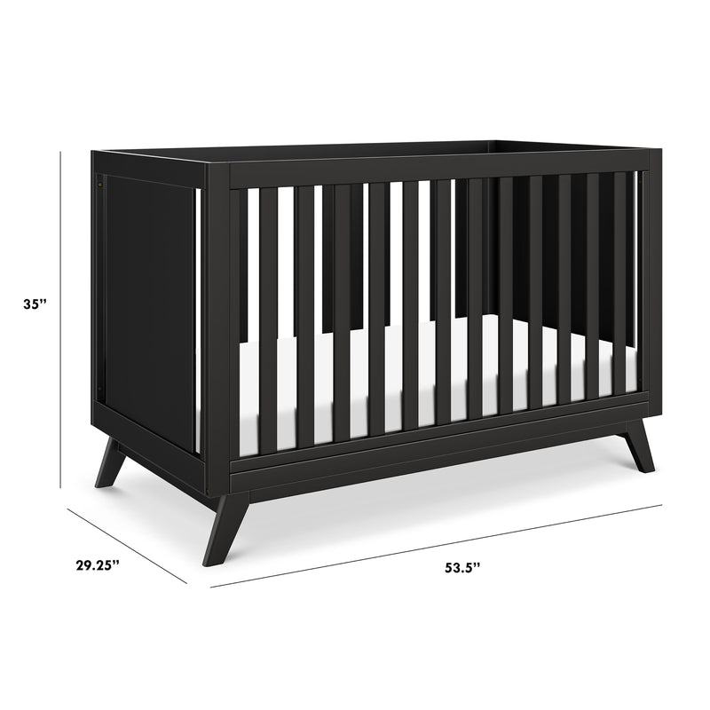 Otto 3-in-1 Convertible Crib - Ebony