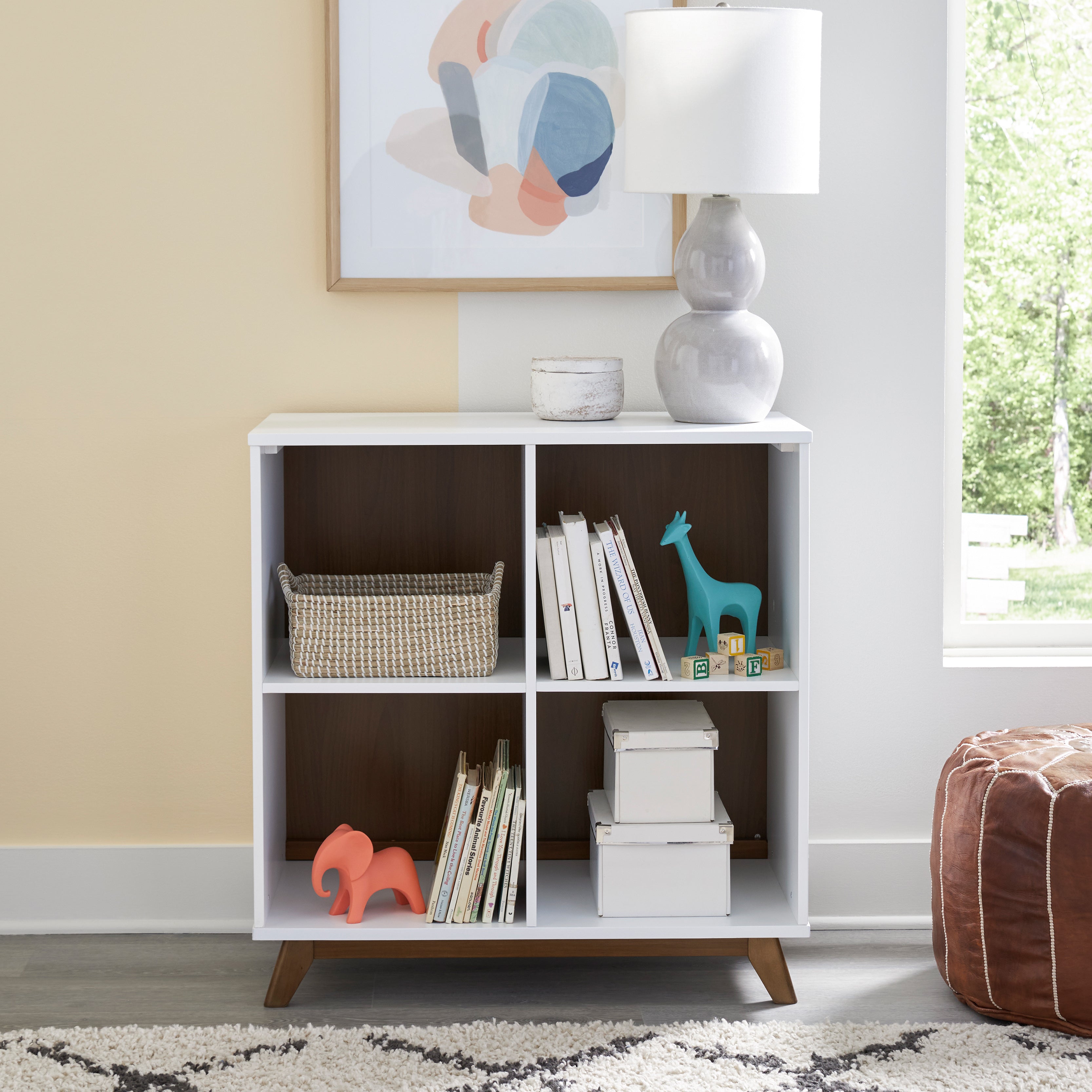 Changing hot sale table bookcase