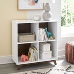 Otto Convertible Changing Table and Cubby Bookcase - White/Walnut