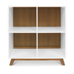 Otto Convertible Changing Table and Cubby Bookcase - White/Walnut