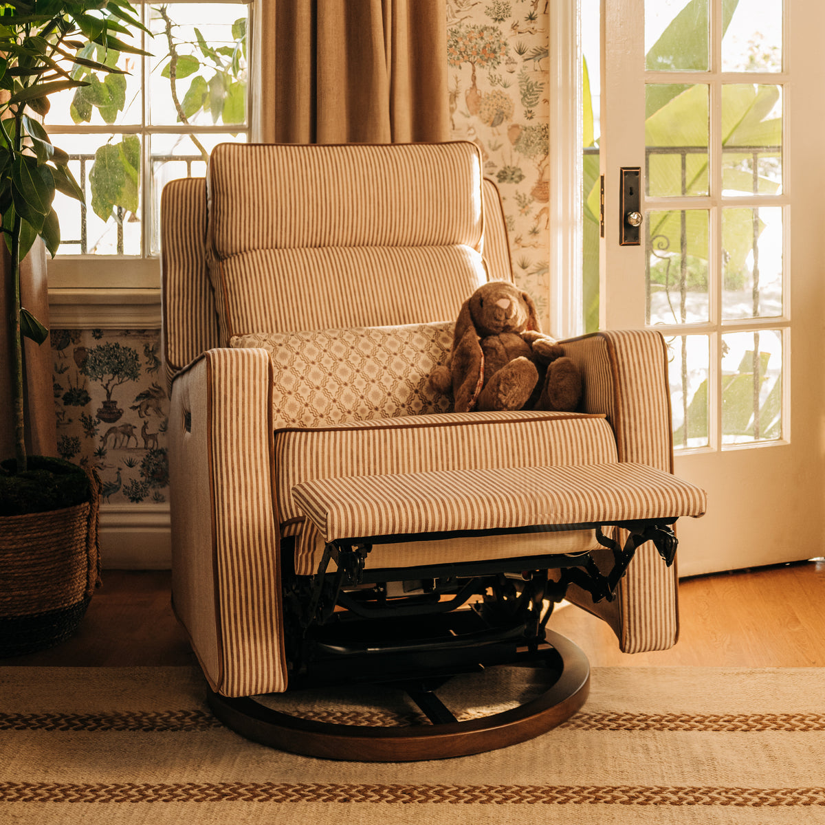 Sigi Pro Power Recliner and Swivel Glider with Power Adjustable Headrest and Lumbar Support by Nate Berkus