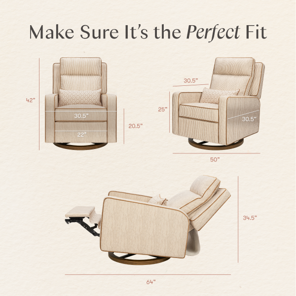 Sigi Pro Power Recliner and Swivel Glider with Power Adjustable Headrest and Lumbar Support by Nate Berkus