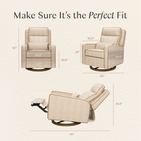 Sigi Pro Power Recliner and Swivel Glider with Power Adjustable Headrest and Lumbar Support by Nate Berkus