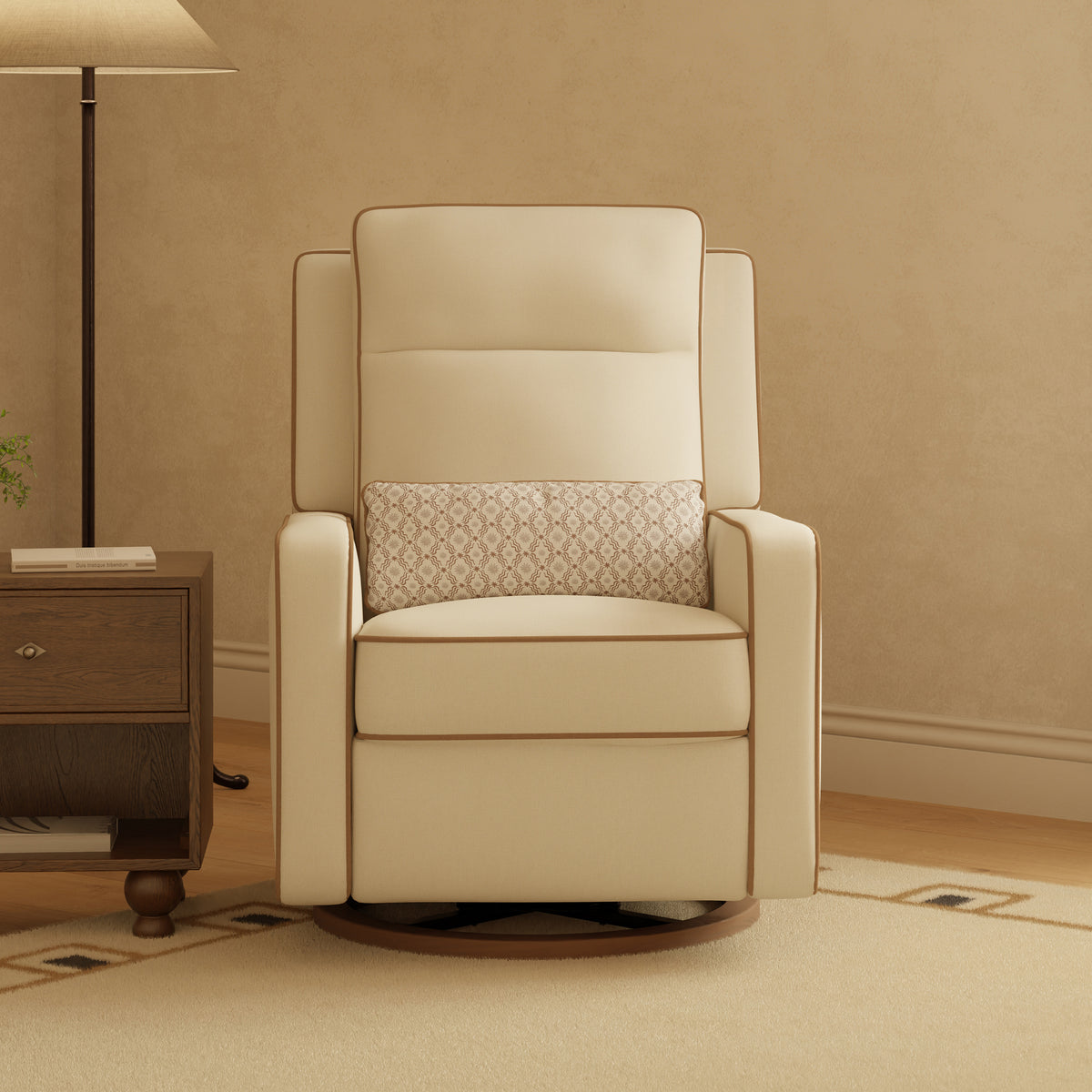 Sigi Pro Power Recliner and Swivel Glider with Power Adjustable Headrest and Lumbar Support by Nate Berkus