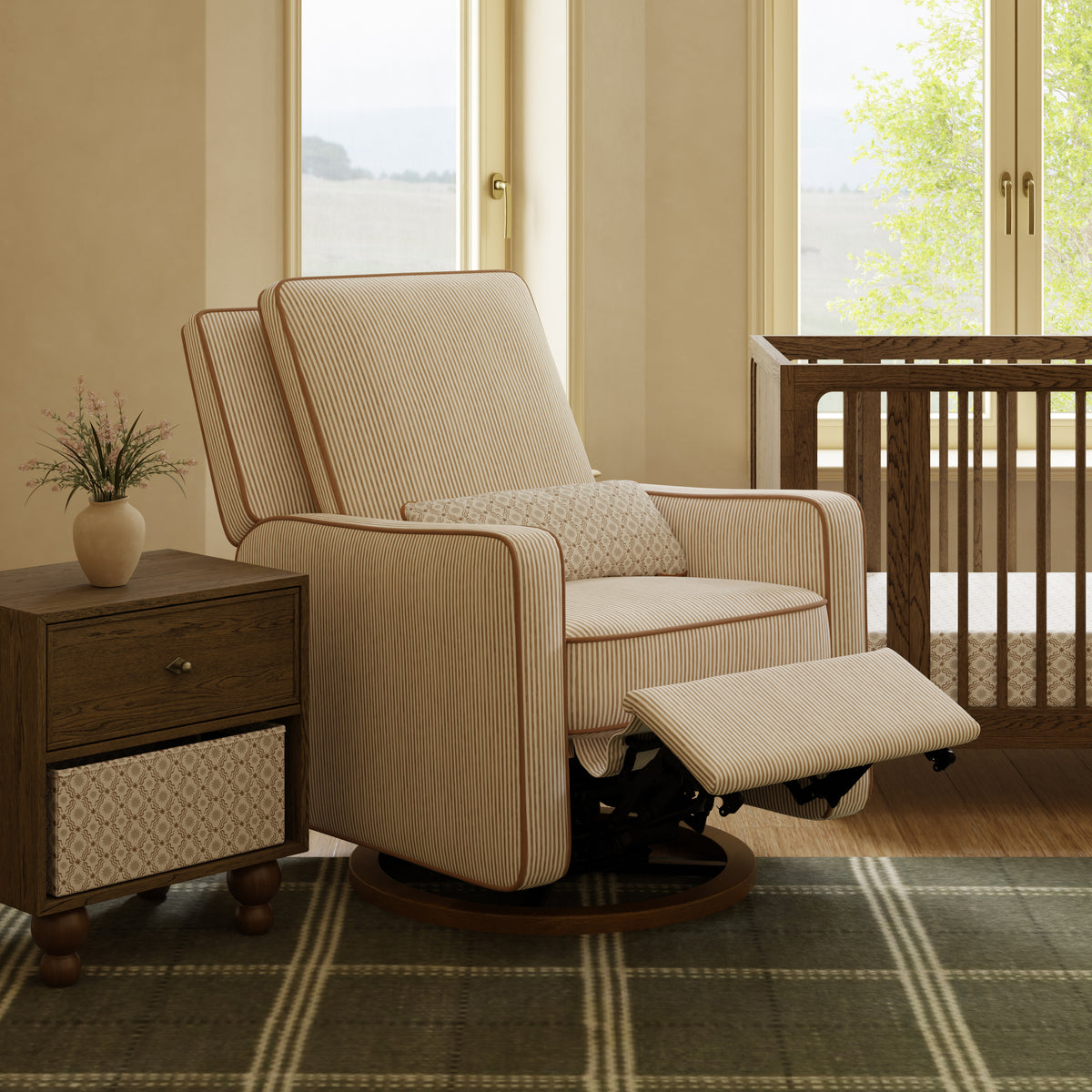 Sigi Electronic Recliner and Glider with USB Port by Nate Berkus