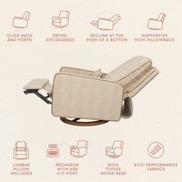 Sigi Electronic Recliner and Glider with USB Port by Nate Berkus