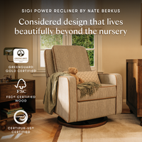 Sigi Electronic Recliner and Glider with USB Port by Nate Berkus